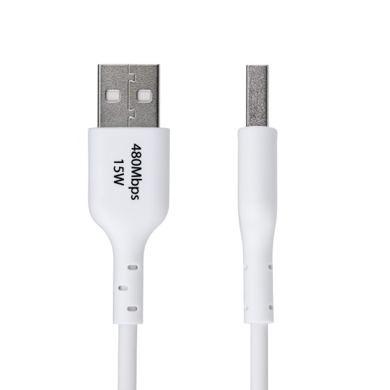 StarTech.com 3ft (1m) White USB-A to USB-C Charging Cable/Cord, M/M - Câble USB - USB (M) pour 24 pin USB-C (M) - USB 2.0 - 3 A - 1 m - charge et synchronisation, sans halogène, passif, USB Fast Charge (15W) - blanc