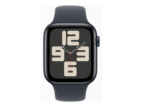 Apple Watch SE (GPS + Cellular) - 2e génération - 44 mm - aluminium minuit - montre intelligente avec bande sport - fluoroélastomère - minuit - taille du bracelet : M/L - 32 Go - LTE, Wi-Fi 4, Bluetooth - 4G - 33 g