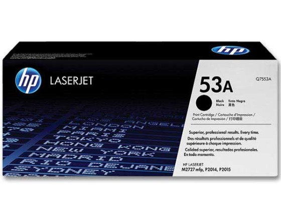 HP 53A original LaserJet Toner cartridge Q7553A black standard capacity 3.000 pages 1-pack