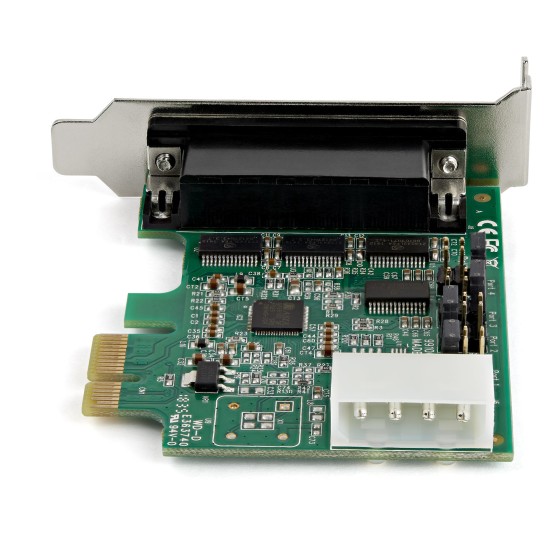 StarTech.com Carte série PCI Express RS232 à 4 ports - Adaptateur - Adaptateur série - PCIe profil bas - RS-232 x 4
