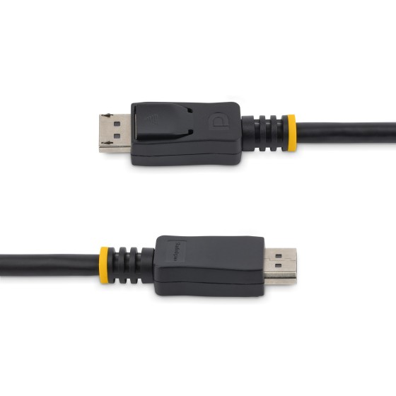 StarTech.com Câble certifié DisplayPort 1.2 de 2 m avec verrouillage - Cordon DP vers DP avec support HBR2 - M/M - DisplayPort 4K - Câble DisplayPort - DisplayPort (M) pour DisplayPort (M) - 2 m - verrouillé - noir