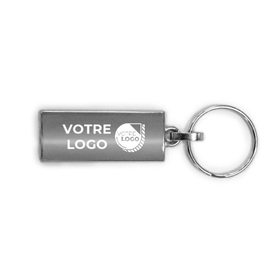 PORTE-CLES RECTANGLE PERSONNALISABLE