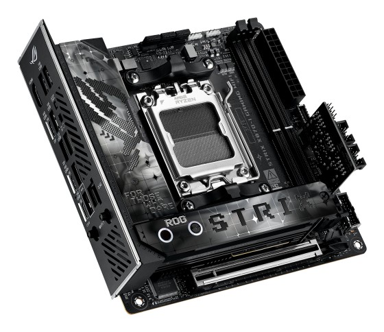 ASUS ROG STRIX X870-I GAMING WIFI - Carte-mère - mini ITX - Socket AM5 - AMD X870 Chipset - USB4, USB 3.2 Gen 2, USB-C 3.2 Gen2, USB 3.2 Gen 1 - Wi-Fi 7, Bluetooth, 2.5 Gigabit LAN - carte graphique embarquée (unité centrale requise) - audio HD (8 canaux)