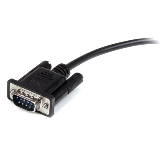 StarTech.com Cable serie DB9 RS232 en liaison directe de 2 m - Noir - M/F - Rallonge de câble série - DB-9 (M) pour DB-9 (F) - 2 m - noir - pour P/N: 1P3FPC-USB-SERIAL, IC232TTL, ICUSB2324I, ICUSB232D, ICUSB232V2, SV1108IPPWGB