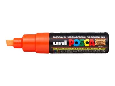 1 Lot de 8 Marqueurs peinture UNI BALL Posca PC8K- Pointe biseau - Assortis