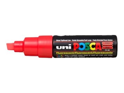 1 Lot de 8 Marqueurs peinture UNI BALL Posca PC8K- Pointe biseau - Assortis