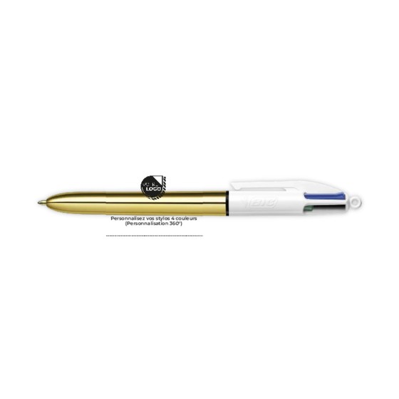 STYLO BIC 4 COULEURS SHINE