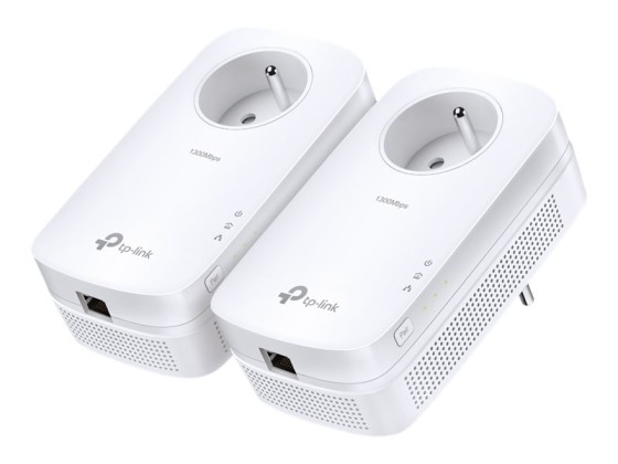 TP-LINK AV1200 Gigabit Passthrough Powerline  Starter Kit 1200Mbps Powerline Datarate  Line-Neutral/Line-Ground 2X2 MIMO1 Gigabit