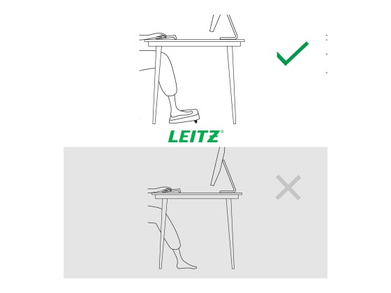 1 Repose-pieds ergonomique réglable Leitz - Gris