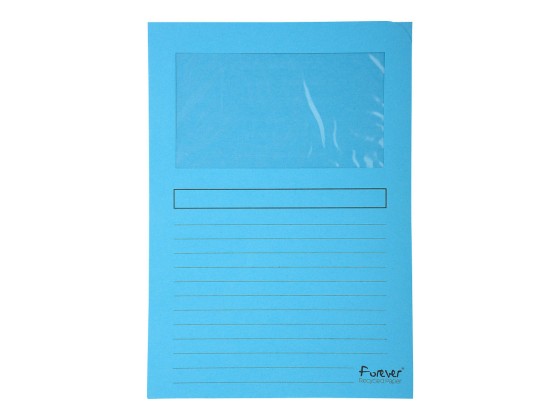 1 Boite de 100 Pochettes coins A4 en papier 100% recyclé - Forever Exacompta