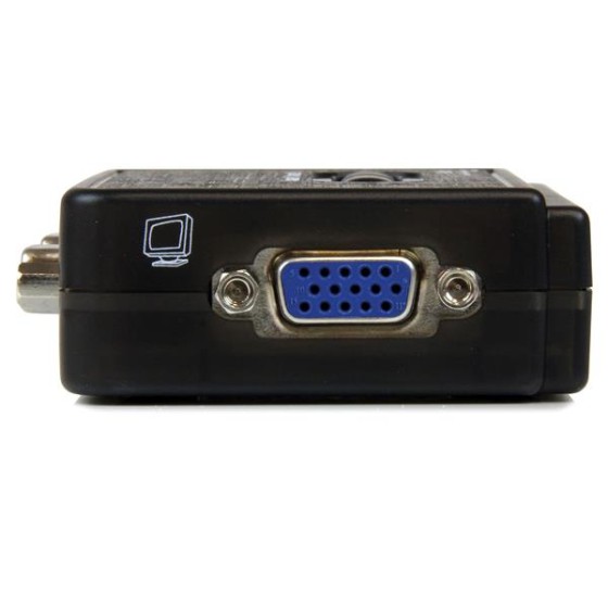 StarTech.com Kit commutateur KVM USB VGA à 2 ports avec audio et câbles - Switch écran clavier souris - Noir - Commutateur écran-clavier-souris/audio - 2 x KVM / audio - 1 utilisateur local - de bureau