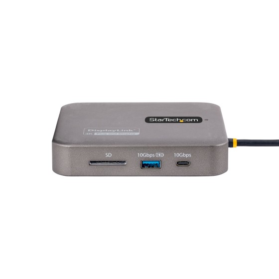 StarTech.com Adaptateur Multiport USB C, Double HDMI 4K60Hz, 100W PD, GbE - Station d'accueil - USB-C / USB4 / Thunderbolt 3 / Thunderbolt 4 - 2 x HDMI - 1GbE