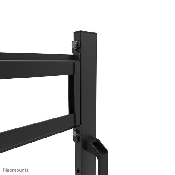 NEOMOUNTS FL50-525BL1 Support au sol mobile pour écran 55-86p - étagère multimédia incluse - installation rapide - TÜV