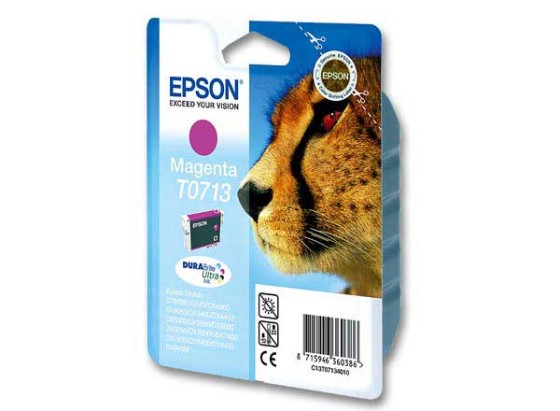 EPSON 1LB T0713 ink cartridge magenta standard capacity 5.5ml 1-pack blister without alarm