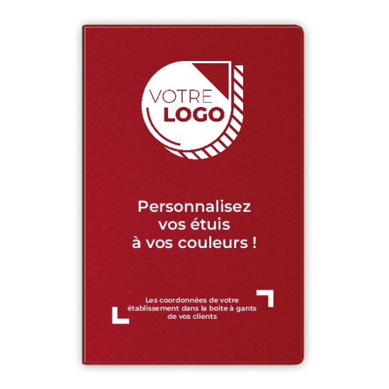 ETUIS CARTE GRISE TRIO GOMME 3 VOLETS - PERSONNALISATION RECTO