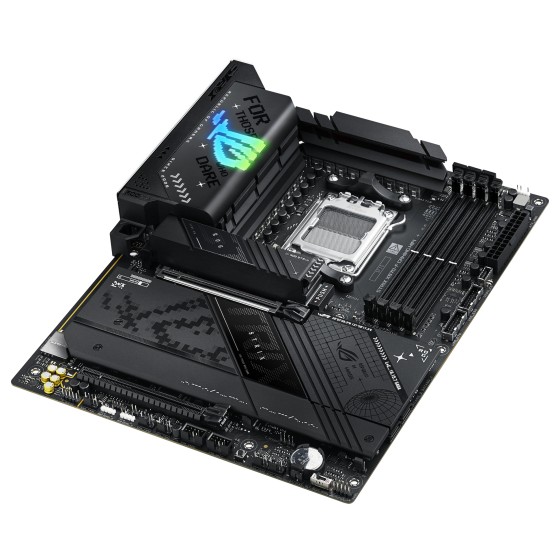 ASUS ROG STRIX X870-F GAMING WIFI - Carte-mère - ATX - Socket AM5 - AMD X870 Chipset - USB4, USB 3.2 Gen 2, USB-C 3.2 Gen2, USB 3.2 Gen 1, USB-C 3.2 Gen 2x2 - Wi-Fi 7, 2.5 Gigabit LAN, Bluetooth - carte graphique embarquée (unité centrale requise) - audio
