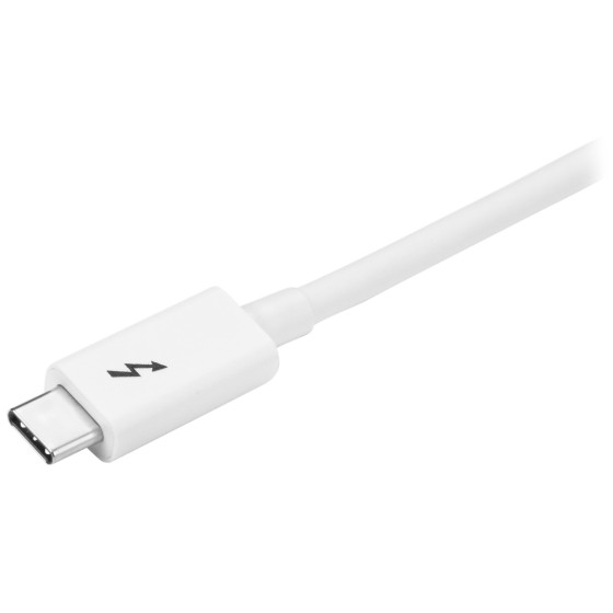 StarTech.com Câble Thunderbolt 3 de 2 m - 20 Gb/s - TB USB-C DP - Blanc - Câble Thunderbolt - 24 pin USB-C (M) pour 24 pin USB-C (M) - USB 3.1 Gen 2 / Thunderbolt 3 / DisplayPort 1.2 - 2 m - support 4K - blanc - pour P/N: CDP2HDUACP, CDP2HDUACPW