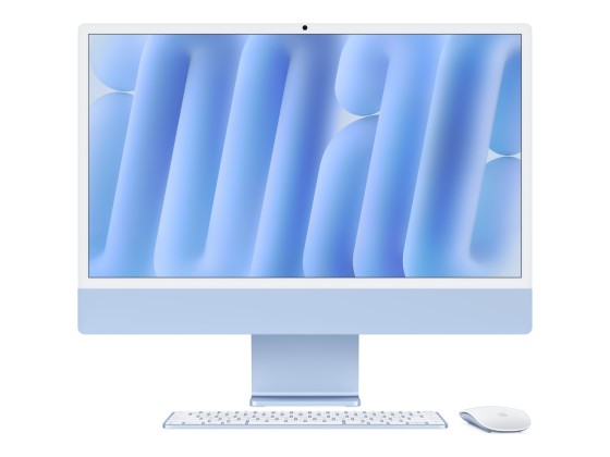 Apple iMac with 4.5K Retina display - Tout-en-un M4 - RAM 16 Go - SSD 256 Go - Apple M4 10-core - Gigabit Ethernet, IEEE 802.11ax (Wi-Fi 6E), Bluetooth 5.3 - macOS Sequoia 15.0 - moniteur : LED 24" 4480 x 2520 (4.5K) - clavier : Français - bleu