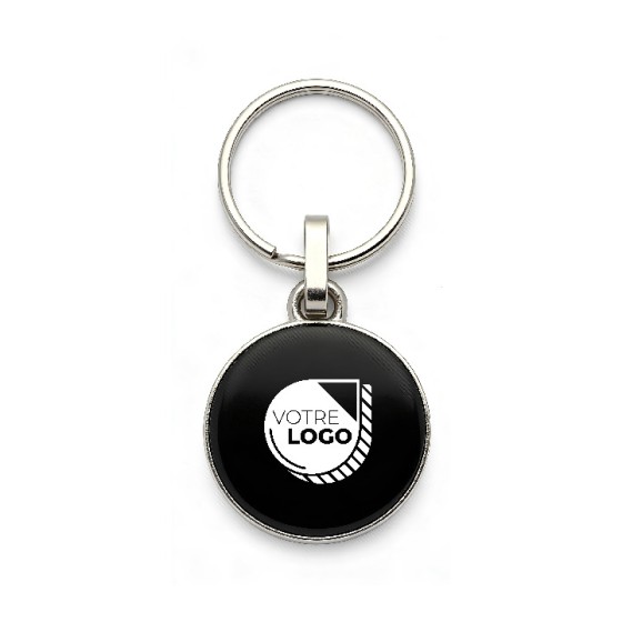 PORTE-CLES ROND PERSONNALISABLE
