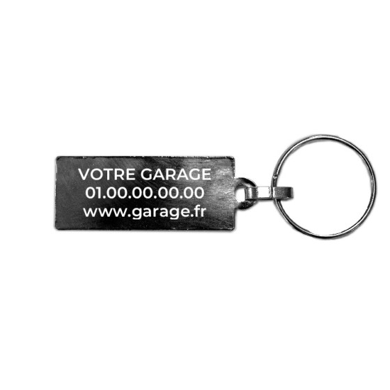 PORTE-CLES RECTANGLE PERSONNALISABLE 