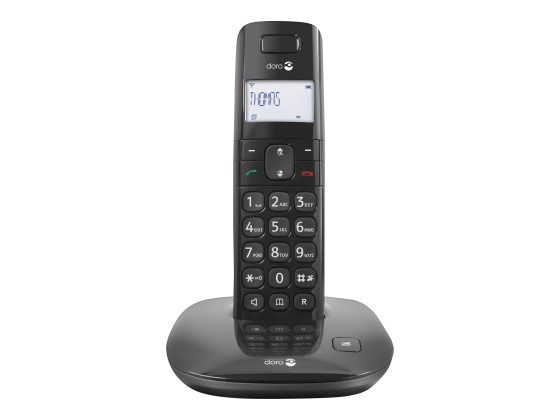Doro Comfort 1010 - Téléphone sans fil avec ID d'appelant - DECT\GAP - noir