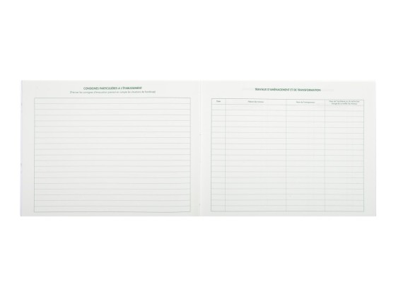 1 Registre de sécurité pour les ERP - 24x32 cm - 32 pages