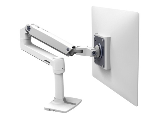 Ergotron LX - Kit de montage (bras articulé, fixation par pince pour bureau, poteau, support d'extension) - pour Écran LCD - aluminium, acier - blanc - Taille d'écran : jusqu'à 34 pouces - ordinateur de bureau