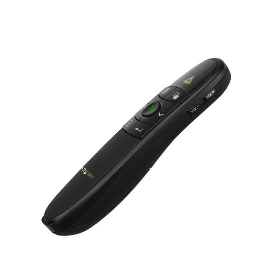 StarTech.com Télécommande de présentation sans fil avec pointeur laser vert - 27m - Zapette pour Mac / Windows (PRESREMOTEG) - Télécommande de présentation - RF - noir