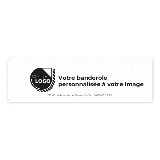 BANDEROLE A PERSONNALISER 4 M X 1200 MM
