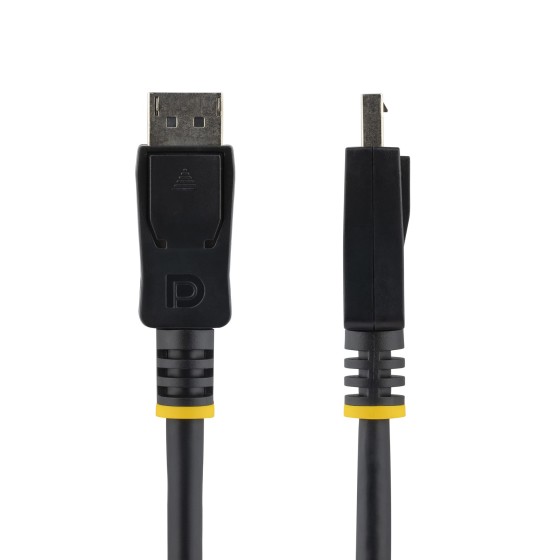 StarTech.com Câble certifié DisplayPort 1.2 de 2 m avec verrouillage - Cordon DP vers DP avec support HBR2 - M/M - DisplayPort 4K - Câble DisplayPort - DisplayPort (M) pour DisplayPort (M) - 2 m - verrouillé - noir