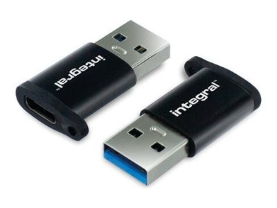 Integral - Adaptateur USB - 24 pin USB-C (F) pour USB type A (M) - USB 3.1 (pack de 2)