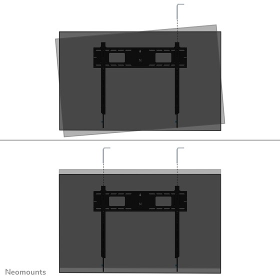 NEOMOUNTS WL30-750BL18 Support mural fixe pour écran 43-98p- robuste - verrouillable - installation rapide - TÜV