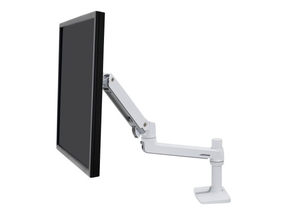 Ergotron LX - Kit de montage (bras articulé, fixation par pince pour bureau, poteau, support d'extension) - pour Écran LCD - aluminium, acier - blanc - Taille d'écran : jusqu'à 34 pouces - ordinateur de bureau