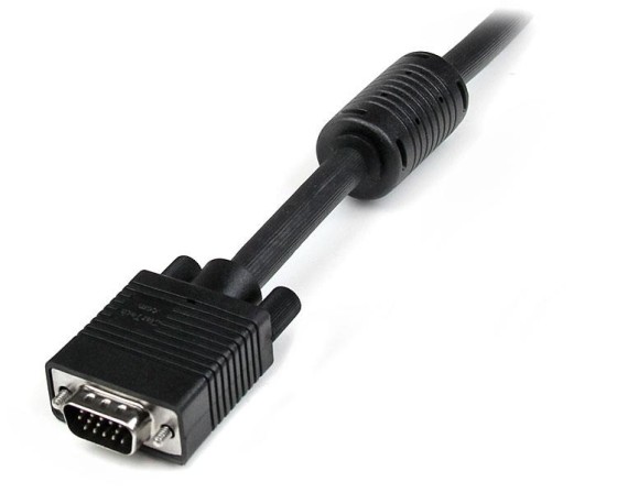 StarTech.com Câble vidéo VGA coaxial pour écran haute résolution de 5 m - HD15 vers HD15 M/M - Câble VGA - HD-15 (VGA) (M) pour HD-15 (VGA) (M) - 5 m - moulé - noir