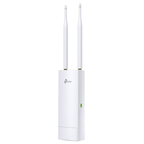 TP-LINK 300Mbps Wireless N Outdoor Access Point, Qualcomm, 300Mbps at 2.4GHz, 802.11b/g/n, 1 10/100Mbps LAN, Passive PoE Supported,