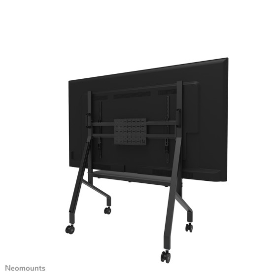 NEOMOUNTS FL50-525BL1 Support au sol mobile pour écran 55-86p - étagère multimédia incluse - installation rapide - TÜV