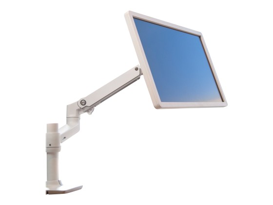 Ergotron LX - Kit de montage (bras articulé, fixation par pince pour bureau, poteau, support d'extension) - pour Écran LCD - aluminium, acier - blanc - Taille d'écran : jusqu'à 34 pouces - ordinateur de bureau