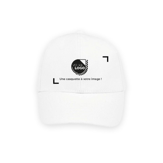 CASQUETTE 6 PANNEAUX PERSONNALISABLE