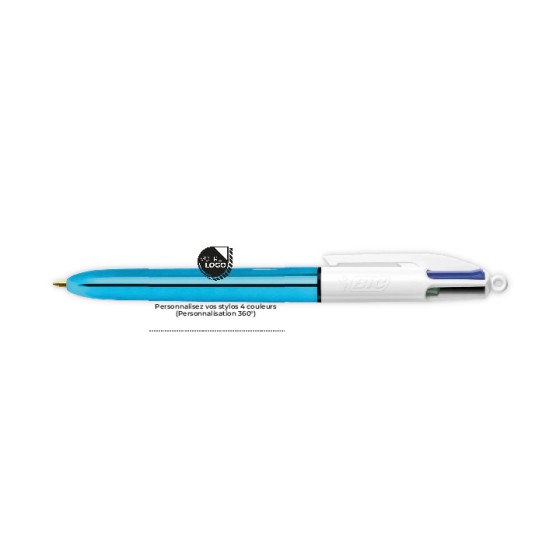 STYLO BIC 4 COULEURS SHINE