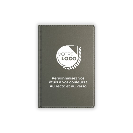ETUIS CARTE GRISE SLIM GOMME 4 VOLETS - RECTO / VERSO