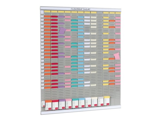 1 Kit planning annuel 13 colonnes 54 fentes