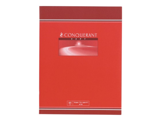 1 Cahier agrafé Conquérant 70g, A4, Seyès,96 pages