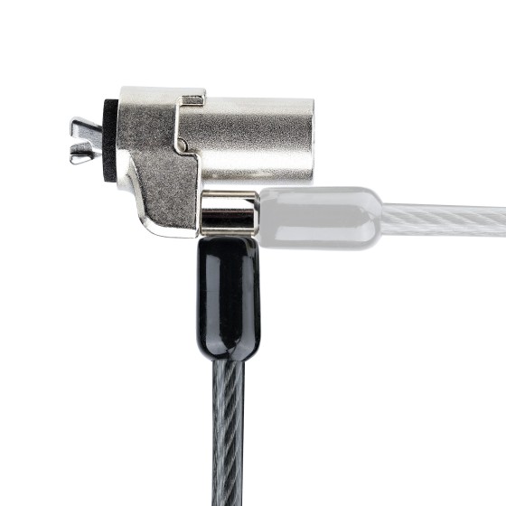 StarTech.com Câble Antivol PC Compatible avec Noble Wedge®, Verrou à Clé - Câble de sécurité - argent, noir - 2 m