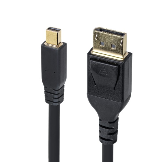 StarTech.com Mini DP to DisplayPort 1.4 Cable 8K 60Hz HBR3 4K - Câble DisplayPort - Mini DisplayPort (M) pour DisplayPort (M) verrouillé - Displayport 1.4/Thunderbolt 2 - 3.1 m - support 8K60Hz (7680 x 4320), support 4K120Hz (3840 x 2160) - noir