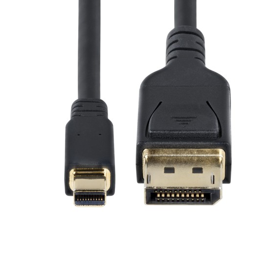 StarTech.com Mini DP to DisplayPort 1.4 Cable 8K 60Hz HBR3 4K - Câble DisplayPort - Mini DisplayPort (M) pour DisplayPort (M) verrouillé - Displayport 1.4/Thunderbolt 2 - 3.1 m - support 8K60Hz (7680 x 4320), support 4K120Hz (3840 x 2160) - noir