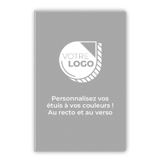 ETUIS CARTE GRISE TRIO GOMME 3 VOLETS - RECTO / VERSO