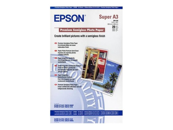 Epson Pap Photo Premium Semi Glacé A3+ (20f./251g)
