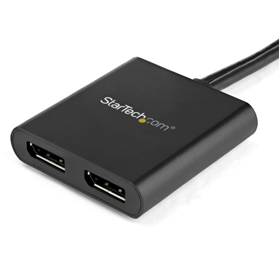 StarTech.com Splitter multi-écrans DisplayPort vers 2x DisplayPort - Hub MST à 2 ports - Répartiteur DP 1.2 vers 2x DP - Répartiteur video - 2 x DisplayPort - de bureau - pour P/N: SV231DPU34K