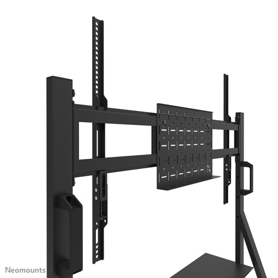 NEOMOUNTS FL50-525BL1 Support au sol mobile pour écran 55-86p - étagère multimédia incluse - installation rapide - TÜV