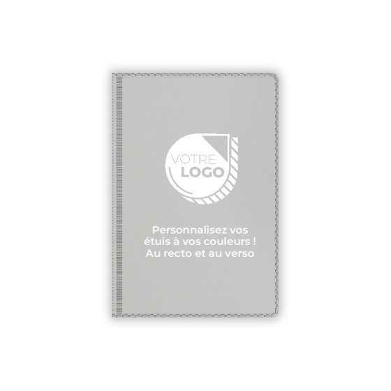 ETUIS CARTE GRISE SLIM GOMME 4 VOLETS - RECTO / VERSO